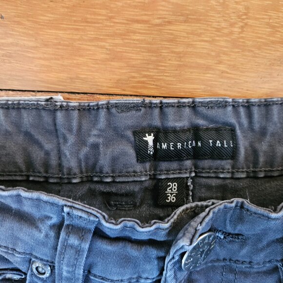 American Tall – Size 28/36 Iron Grey –Carman TAPERED Fit Five Pocket Mens Pants - Picture 8 of 10